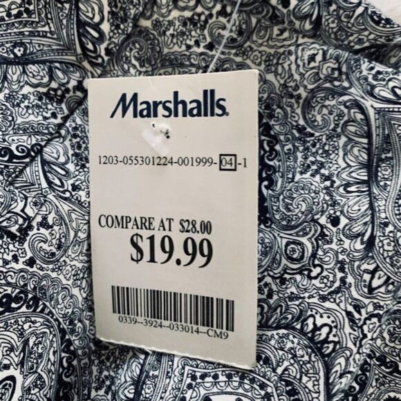 🆕 Kenar Women’s Blue Paisley Shorts size 6 - Picture 3 of 5